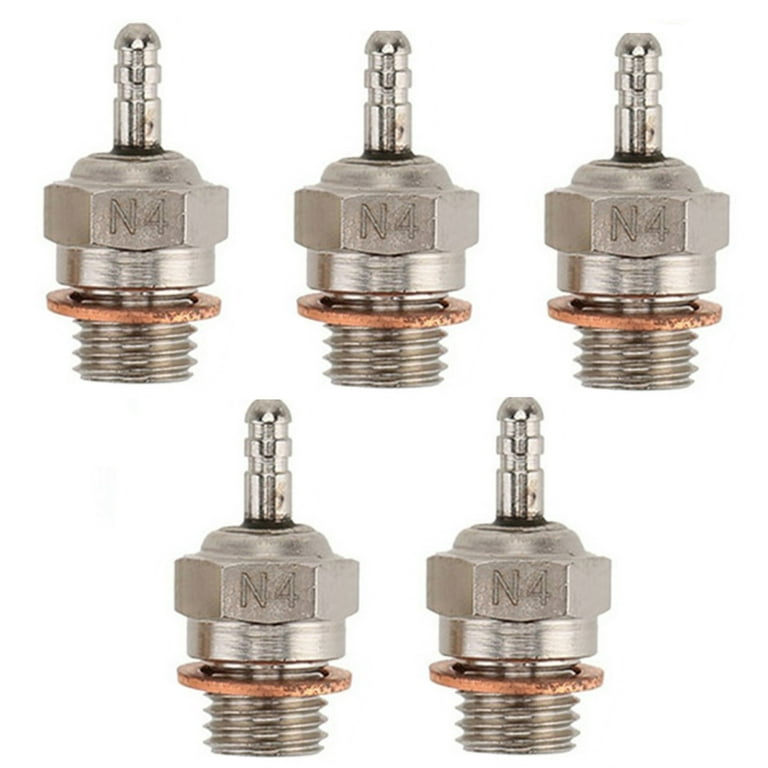 5x Model Car Hot Glow Plug RC Car N4 Glow Plugs 4 Hot Spark