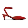 thumbnail image 2 of Zapatos DREAM PAIRS Luna Tacones Bajos Rojos Talla 11, 2 of 7