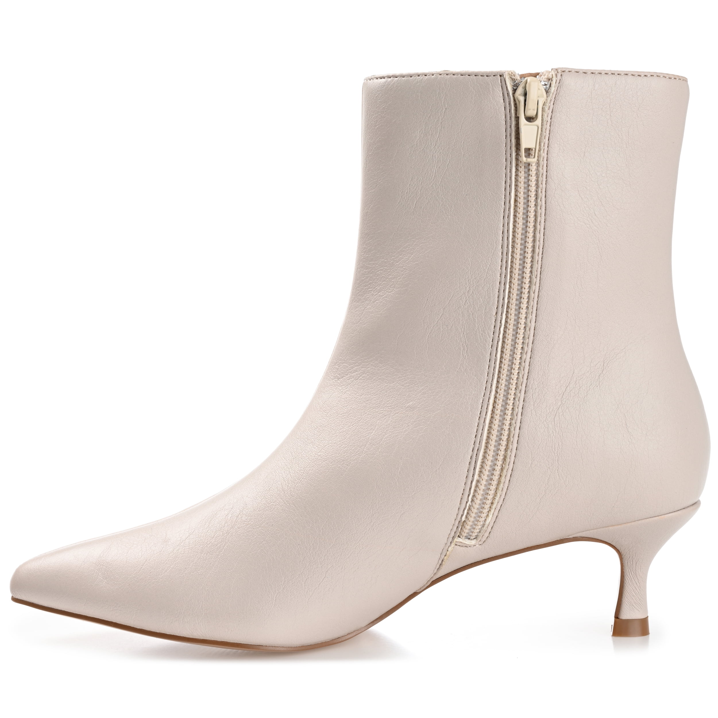 Journee Womens Arely Pointed Toe Kitten Heel Ankle Booties, Widths Available