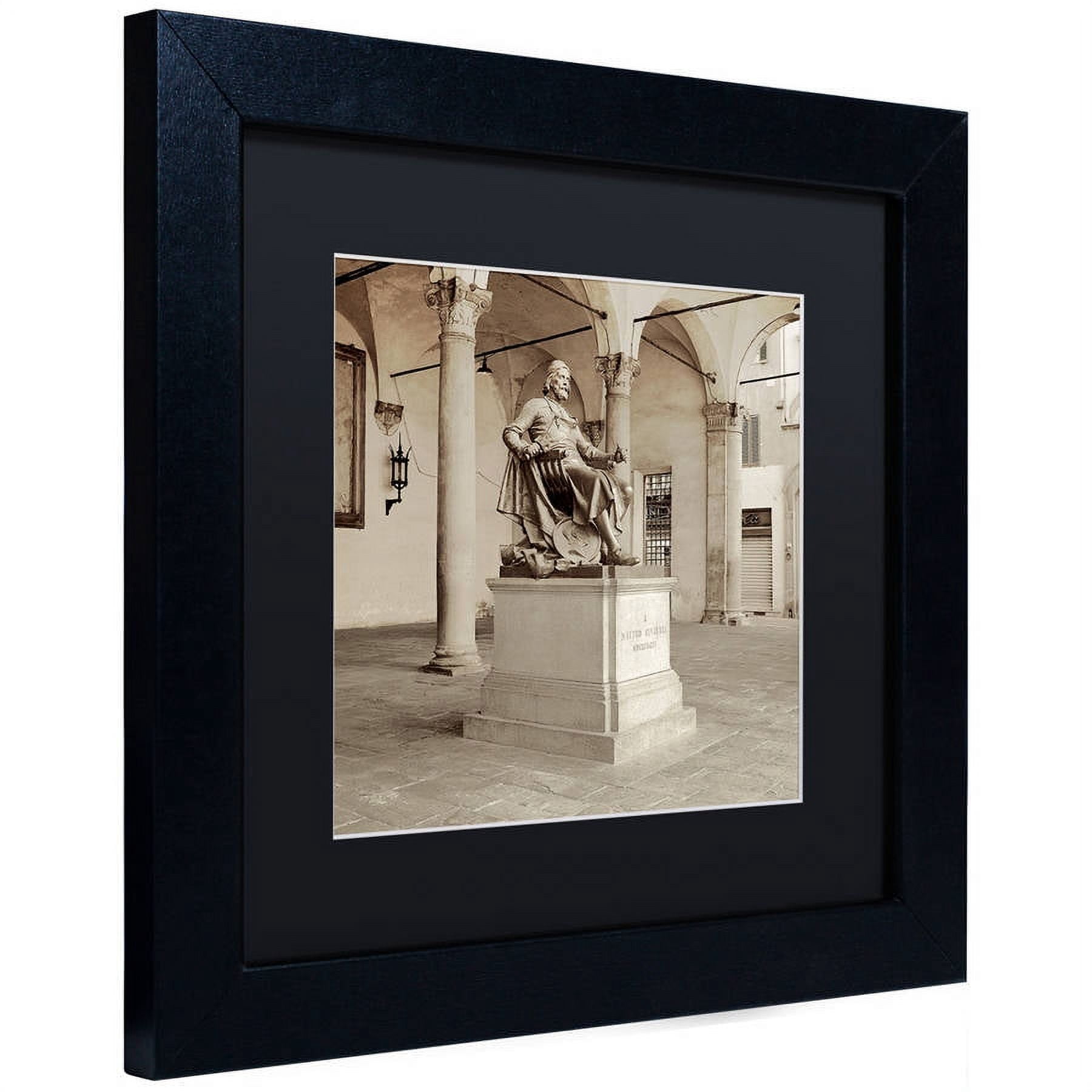 Trademark Fine Art "Lucca II" Canvas Art by Alan Blaustein, Black Matte, Black Frame