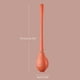 thumbnail image 2 of Cepillo de cerdas de inodoro de silicona flexible sin perforaciones para baño naranja 5 piezas, 2 of 8