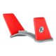 thumbnail image 2 of Alerón Estabilizador de Hojas Traseras Verticales con Impresión 3D de Plástico ABS Apto para  telemando RC Accesorios Reemplazos CUTICAT ala de cola de avión rc, 2 of 8