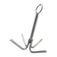 thumbnail image 5 of BAOSITY Grappling Hook 4 Claw Anchor Rustproof Marine Boat Yacht Hardware Stainless Steel Hook, Boat Anchor for Survival Outdoor, 5 of 8