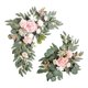 thumbnail image 3 of 2 coronas artificiales decorativas para puerta, diseño de escena para boda, arco de flores Estilo H, 3 of 9