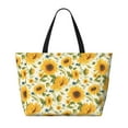 thumbnail image 2 of Kdxio Beautiful Countryside Sunflower for Beach Bag for Women Large Beach Tote Bag Waterproof Sandproof Swim Bag with Zipper Pockets Beach Vacation Travel, 2 of 7