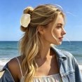 thumbnail image 6 of Gytml Shell Hair Claw Clip, Large Non- Beach Hair Accessory Fashionable Seashells Hair Barrettes For Women Summer Vacation Daily Wear(Yellow-2.44X3.74Inch), 6 of 6