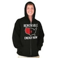 thumbnail image 5 of USA Renewable Energy Climate Change Zip Up Hoodie Men's Women's Brisco Brands X, 5 of 6