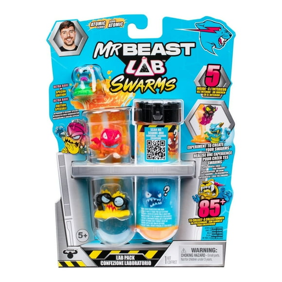 Coffret 5 créatures MrBeast Lab Swarms de la collection Atomic