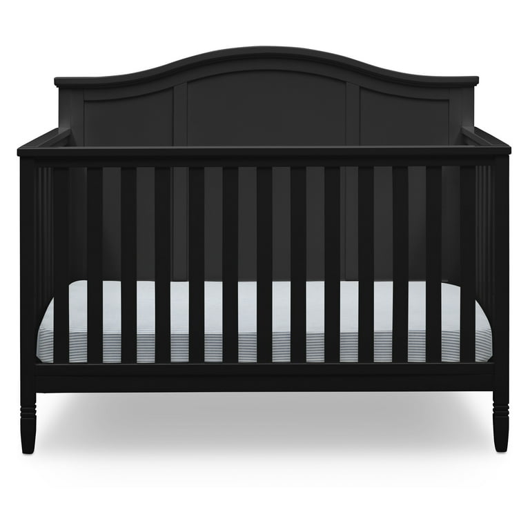 Delta Children Madrid 5 in 1 Convertible Baby Crib Black