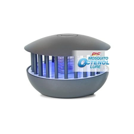 Pic® 2-in-1 Portable Mosquito Zapper & Accent Light, Bug Zapper with Micro USB Cord, Gray, Area Bug Zapper