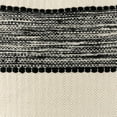 thumbnail image 5 of Northlight 20" Black and Cream Textured Block Handloom Woven Outdoor Square Throw Pillow, 5 of 5