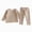 H118-Coffee, variant on NOLDARES Toddler Pajamas Boys Girls Baby Pjs Sets Kids Long-Sleeve Snug fit Sleepwear 2 Piece Top and Pants(H118-Coffee)