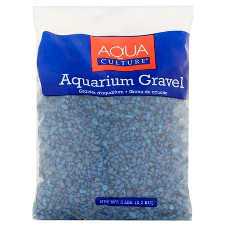 Aqua Culture Dark Blue Chips Aquarium Gravel, 5 lbs