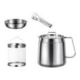 thumbnail image 1 of jifeng Oil Strainer Pot Cooking Oil Keeper Multiuse Frying Basket Deep Fryer Set 2L, 1 of 9