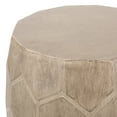 thumbnail image 3 of Gaudet Lightweight Concrete Outdoor Side Table, Natural Wood, 3 of 6