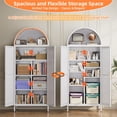 thumbnail image 4 of Farmhouse Pantry Cabinet with 2 Doors for Home Kitchen White, 4 of 8