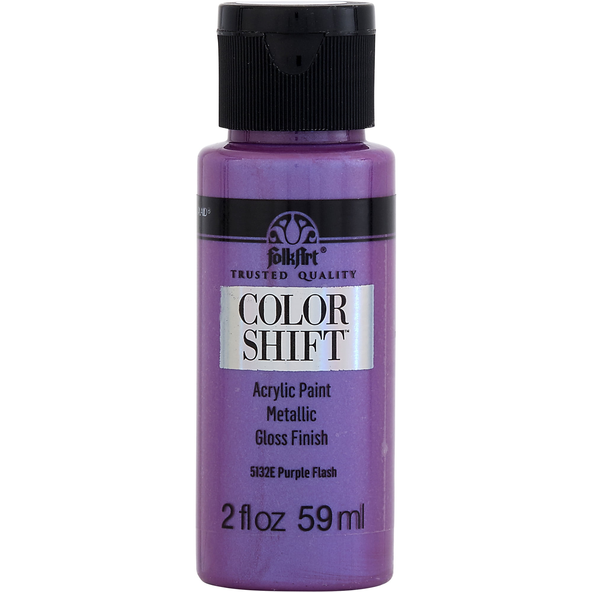 FolkArt 5132E Color Shift Acrylic Craft Paint, Gloss Finish, Purple, 2