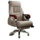 thumbnail image 3 of Rotating Support Office Chair Real Leather Stretch Reading Lounge Chair Swivel Lazyboy Sillon Reclinables Theater Furniture My Lux Decor Round, 3 of 30