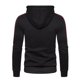 thumbnail image 4 of Sudadera con capucha para hombre, Color negro, blanco, verde militar, rojo, bloque de Color, forro polar, ropa informal fresca, ropa de invierno, 4 of 4