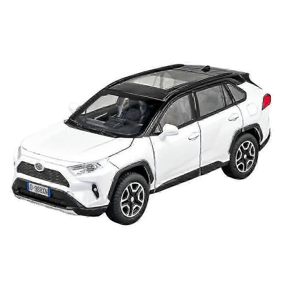 Shdd Model Car 1/32 Rav4 Alloy Diecast Collectible Toy Car With Light And Sound Toy Vehicle Door Can Be Opened For Boys Kids Toddler Gift - Ya