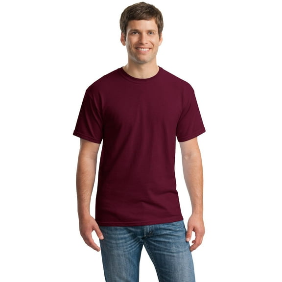 Gildan Men's Heavy Cotton Tee Pack of 12, Maroon, X-Large