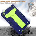thumbnail image 3 of Epicgadget Case for Samsung Galaxy Tab A7 10.4 SM-T500/T505/T507 (2020) - Dual Layer Protective Hybrid Cover Case With Kickstand For Galaxy Tab A7 10.4 Inch Released in 2020 (Navy Blue/Green), 3 of 5