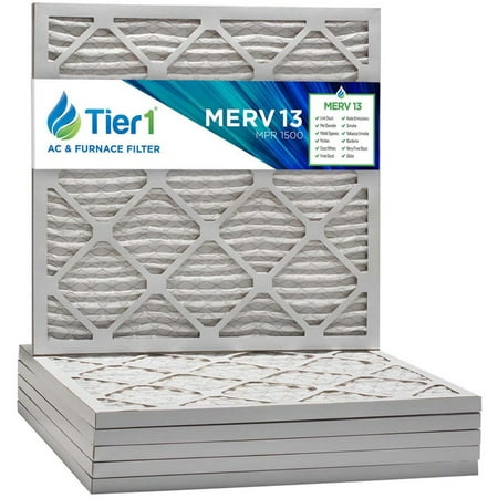 

Tier1 21x21x1 Merv 13 Pleated Air/ Furnace Filter -6 Pack