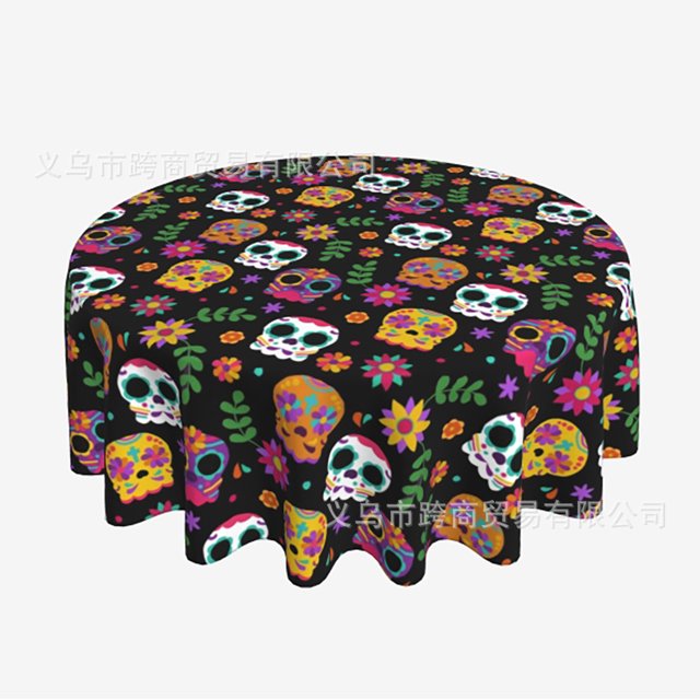 Mexico waterproof printing waterproof round tablecloth can do any other pattern