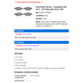 thumbnail image 2 of Front Brake Pad Set - Compatible with 2012 - 2015 Mercedes-Benz C250 2013 2014, 2 of 2