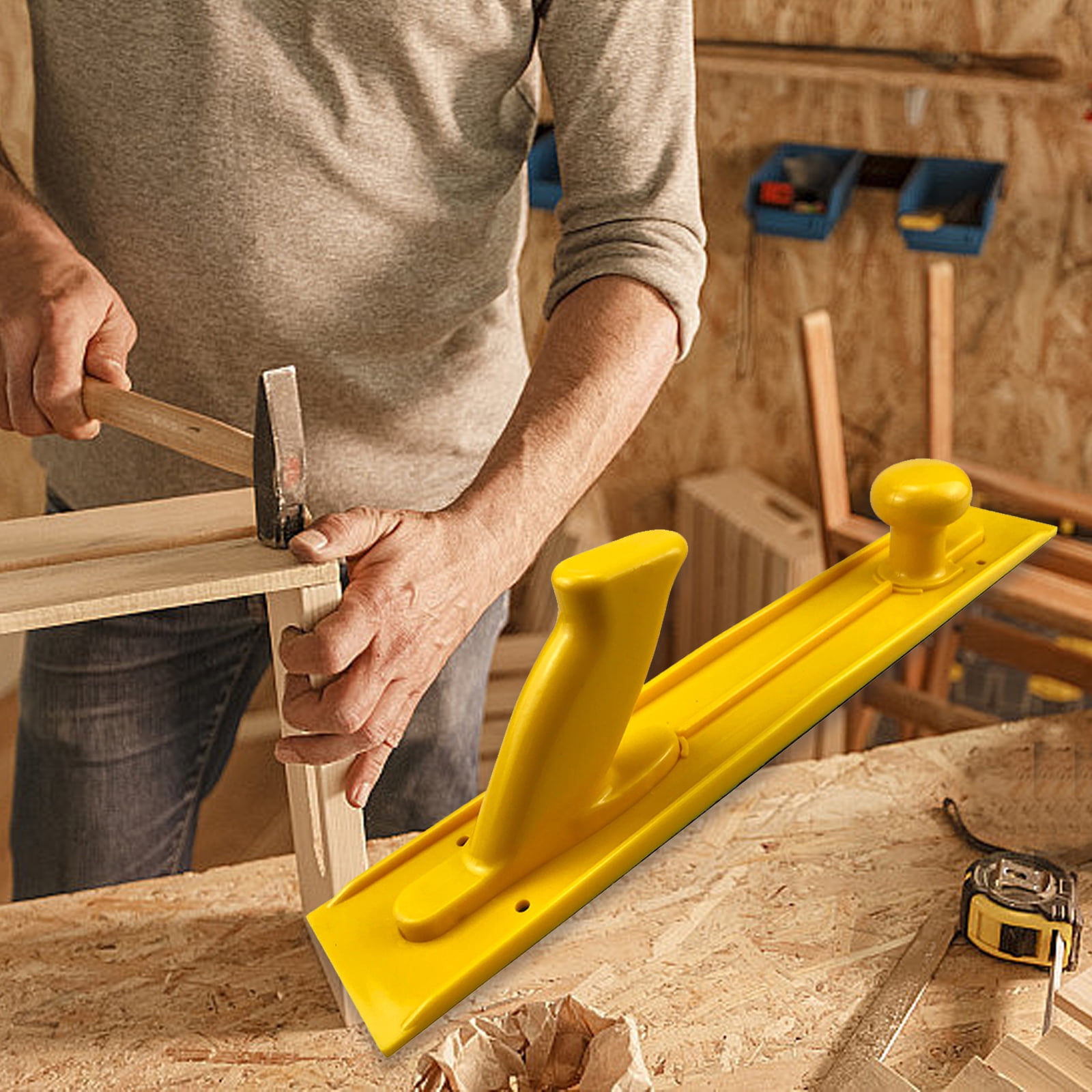 BELOWSYALER Woodworking Push Block and Push Stick for Woodworkers and Use On Routers Table Jointers Woodwork Tool