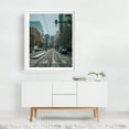 thumbnail image 2 of Main Street, Buffalo - Buffalo New York Photography City Cityscape Street Photography Architecture Winter Skyline White Framed Wall Art Print 9 x 12 inches, 2 of 3