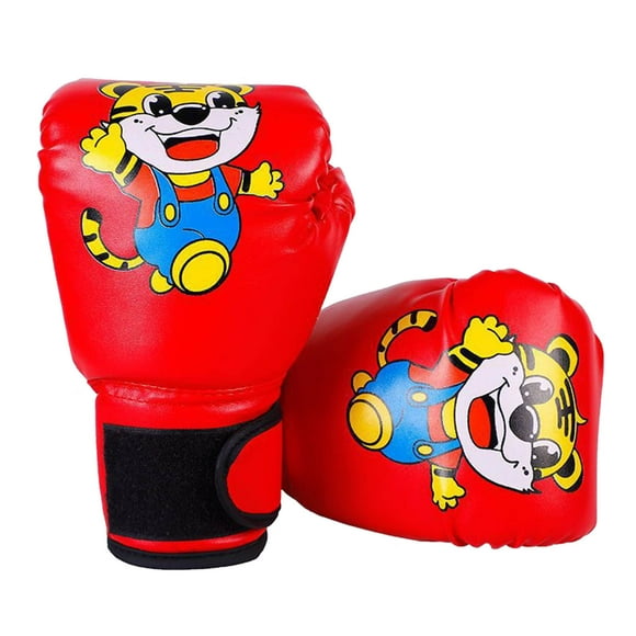 Youth Boxing Gloves Breathable Leather Training Gloves for Muay Thai and Arts Practice