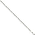 thumbnail image 2 of Sterling Silver 3.5mm Figaro Chain (8 X 3.5) Made In India qfg100-8, 2 of 5