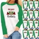 thumbnail image 5 of Puntoco - Camiseta de Navidad para mujer, temporada festiva, regalo para amantes, camiseta de manga larga para mujer, camiseta con costuras a juego de colores Puntoco Puntoco-1234, 5 of 5