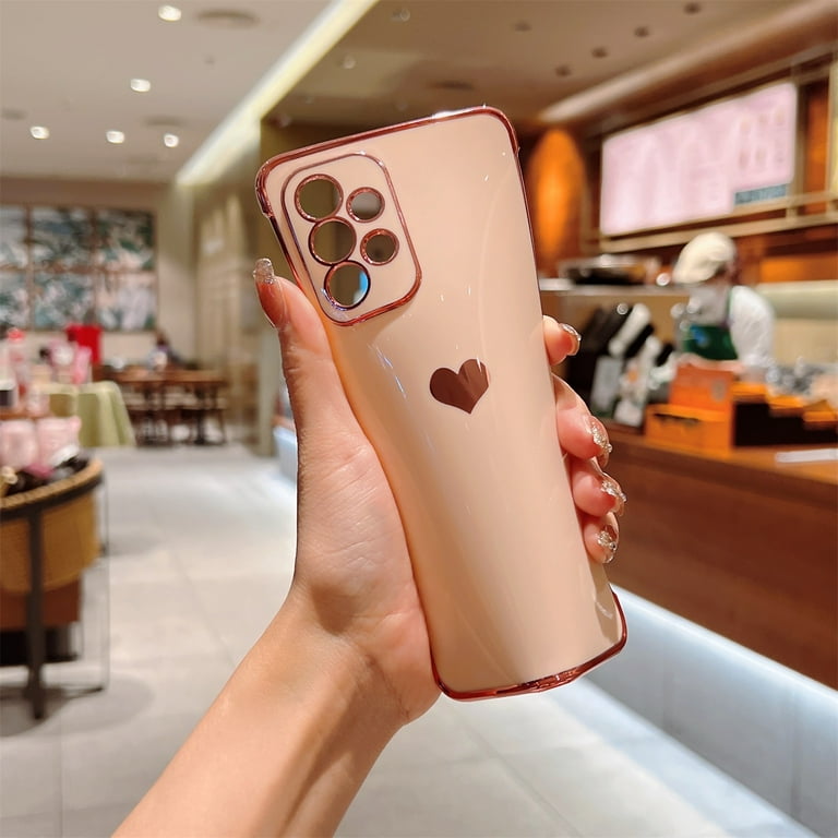 Luxury Plating Case Galaxy A34 A24 Love Heart Side - Temu