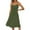 A01059-Green, variant on CALAFEBILA Plus Size Dresses for Women Sleeveless V-neck Solid Color Midi Sun Dress Pleated Chain Strap Tank Dress Long Women Dresses