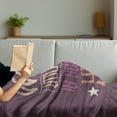 thumbnail image 3 of Saying Soft Flannel Fleece Throw Blanket, What You Seek is Seeking You Typography with Distressed Look, Cozy Plush for Indoor and Outdoor Use, 50" x 70", Mauve Taupe Multicolor, by Ambesonne, 3 of 5