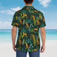 thumbnail image 3 of Lsque Jungle Leopard Yellow pattern Hawaiian Shirt for Men, Unisex Summer Beach Casual Short Sleeve Button Down Shirts-Medium, 3 of 9