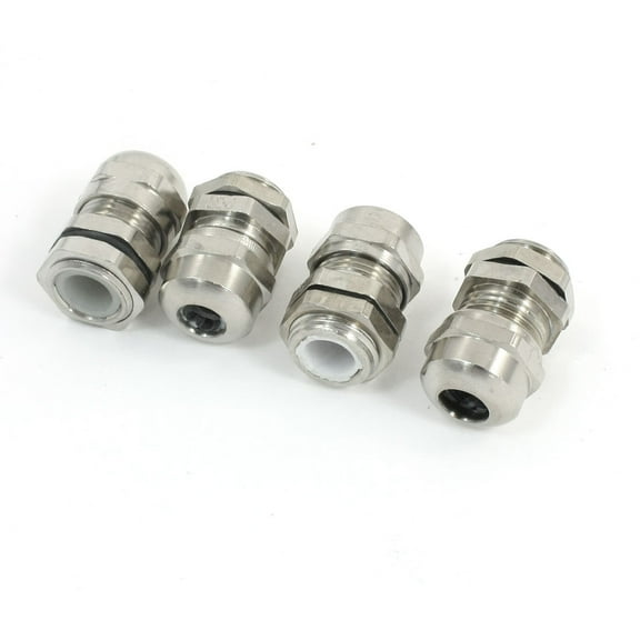 Unique Bargains 4 PCS PG7 3-6.5mm Wire Range Waterproof Locknut Stuffing Cable Gland Connector