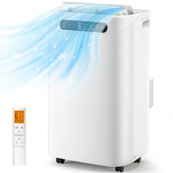 Lcxmtv 12,000 BTU Portable Air Conditioner, 3-in-1 AC Unit with Dehumidifier and Fan, Cools up to 500 Sq. Ft., Includes Window Kit, Backlit Remote and 24H Timer
