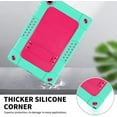 thumbnail image 4 of SOATUTO for Samsung Tab A8 Case Drop-Proof Shock-Resistant Rugged Hybrid Kids Friendly Cover Built-in Kickstand for Samsung Galaxy Tab A8 Case 10.5 Inch 2022 SM-X200 SM-X205 SM-X207 - Green+Pink, 4 of 6
