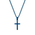 thumbnail image 2 of Murtoo stainless steel cross pendant necklace unisex adjustable curb chain, 2 of 10