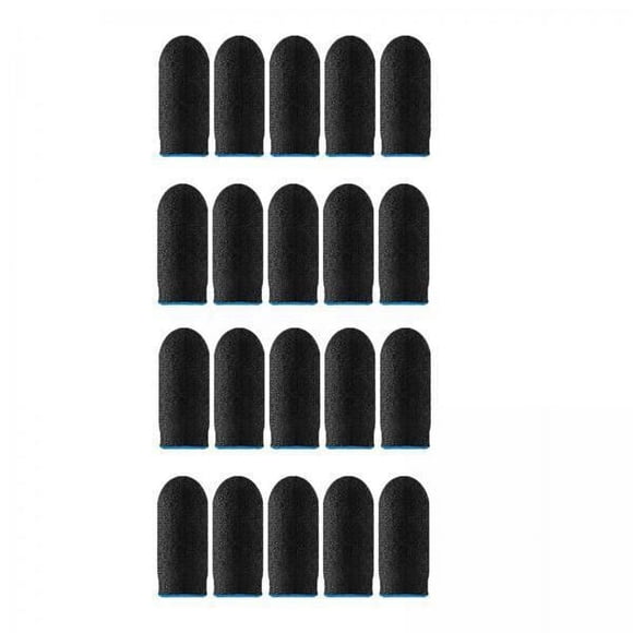 2x20 Piezas Fundas Para Dedos Para Juegos Funda Transpirable Antisudor Para Juegos Móviles Azul