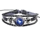 thumbnail image 1 of Pulseras para mujer, regalos para mujer, moda para hombre y mujer, pulseras de 12 signos, pulsera de cuero tejido punk., 1 of 3