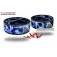 thumbnail image 2 of Skin Wrap Decal Set 2 Pack for Amazon Echo Dot 2 - Electrify Blue (2nd Generation ONLY - Echo NOT INCLUDED), 2 of 3