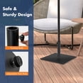 thumbnail image 6 of Topbuy 20” x 20” Patio Umbrella Base 35 LBS Heavy Duty Square Umbrella Stand for Courtyard, Poolside, Garden, Black, 6 of 10