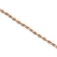 thumbnail image 4 of 10K Rose Gold Diamond Cut Solid Rope Chain 3mm Twist Shiny Necklace 30 Inch, 4 of 7