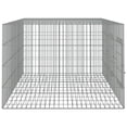 thumbnail image 3 of vidaXL 3-Panel Rabbit Cage 163x79x54 cm Galvanised Iron, 3 of 4