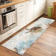 thumbnail image 3 of Sea Turtle Coastal Runner Rug 2x6 FT,Non Slip Hallway Rugs,Nautical Starfish Botanical Ocean Washable Soft Floor Carpet Throw Runner Carpet Long Rugs for Entryway Kitchen Bedside Sliding Door, 3 of 8