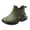 Green, variant on HEWUQI Men's Ankle Rain Boots Waterproof Antislip Rubber Slip on Booties Garden Boots Outdoor Rain Shoes for Boating Sailing Farming Red Size 10